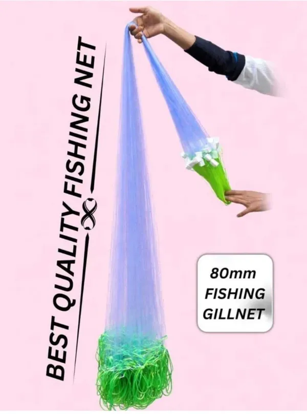 AhmedFishNet_4_FINGER_GILLNET,_80mm_MESH_SIZE,_HEIGHT-4.5feet_Fishing_Net_(Multicolor)