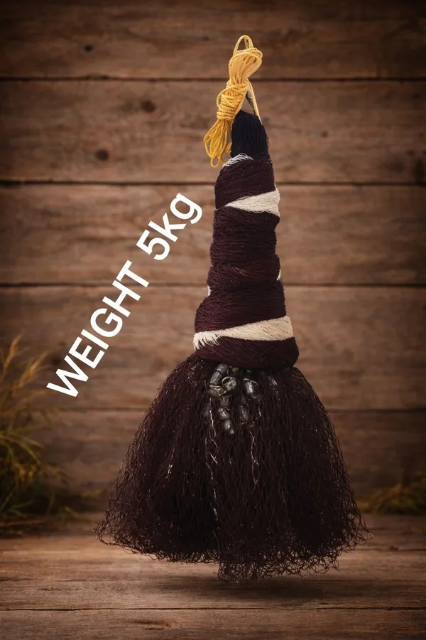 AhmedFishNet_2no._26mm_MESH,_ROUND-55feet,_WEIGHT-5kg_Fishing_Net_(Maroon,_White)