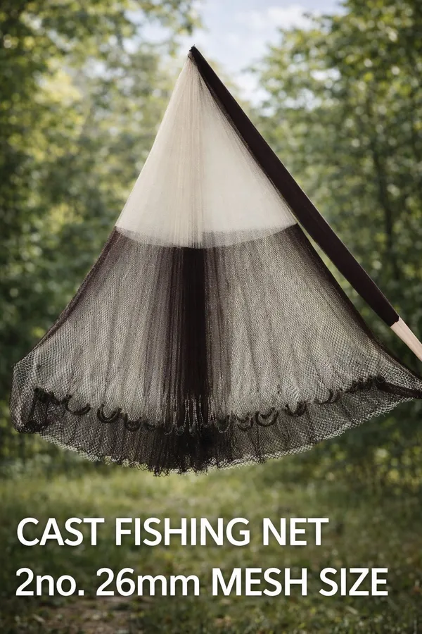 AhmedFishNet_2no._26mm_MESH,_ROUND-55feet,_WEIGHT-5kg_Fishing_Net_(Maroon,_White)