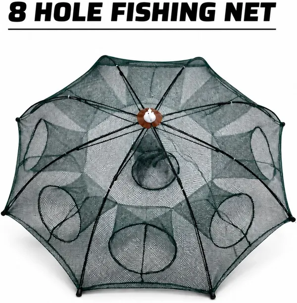 Ahmedfishingnet_Ahmed_fishing_net_8_Pocket_Ambrella_Fishing_net_8_Holl_Fishing_Net_(Green)_Fishing_Net_(Green)