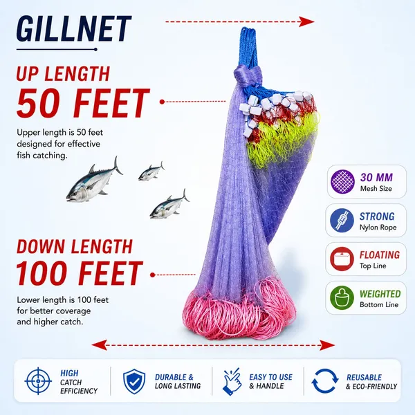 Ahmedfishingnet_1_Finger_30mm_Fishing_Gillnet_(white_jaal_malai_suto_sisa_net)_Fishing_Net_(Multicolor)