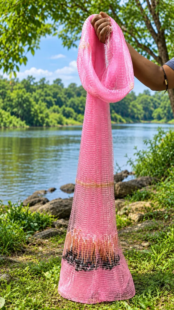 AhmedEnterprise_16mm_3kg_10feet_mono_cast_net_pink_Fishing_Net_(Pink)