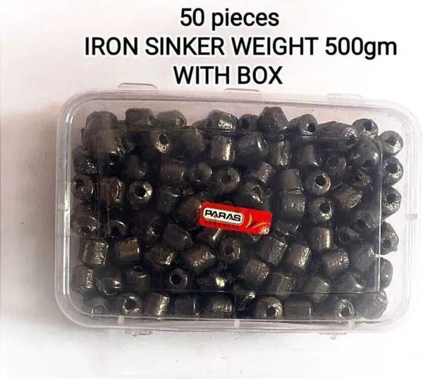AhmedFishNet_ZERO_SIZE_IRON_SINKER_500gm_Fishing_Net_(Silver)