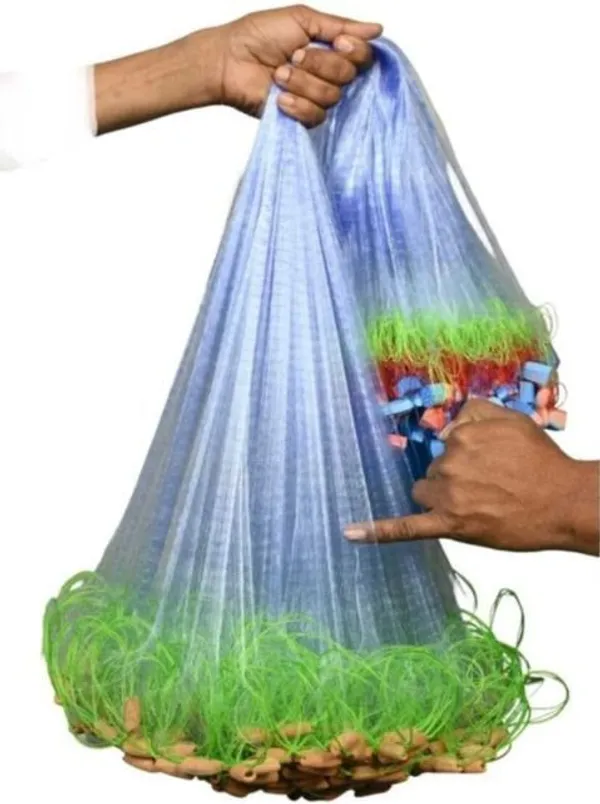 AhmedFishNet_Half_Finger_18MM_GILNET_MUD_Sinker,HIGHT3FT_Fishing_Net_(Multicolor)