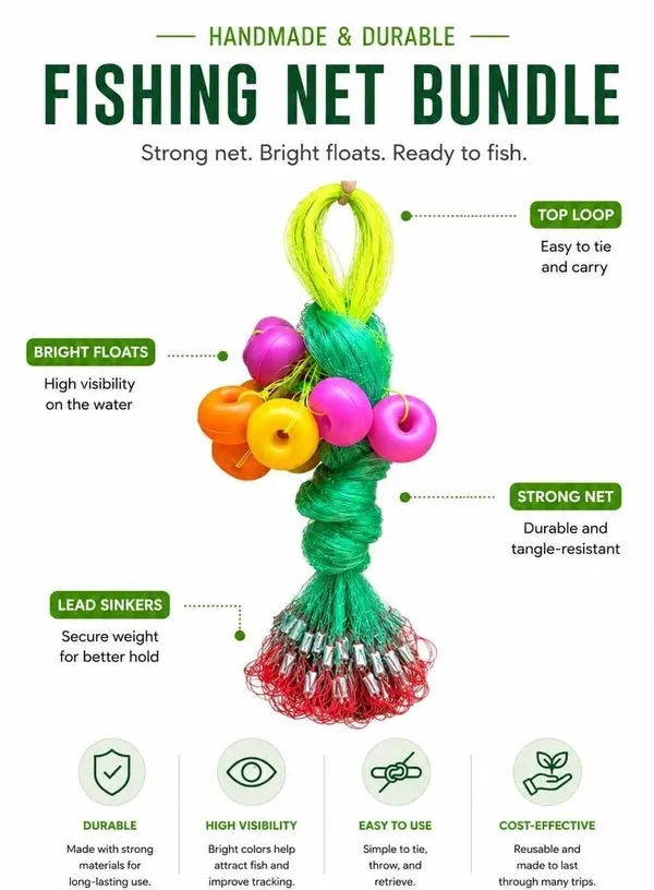 AhmedFishNet_Star_Fishing_Net_6_finger_100mm_Mesh_Size_(100mm_Ball_Net)_Fishing_Net_(Multicolor)