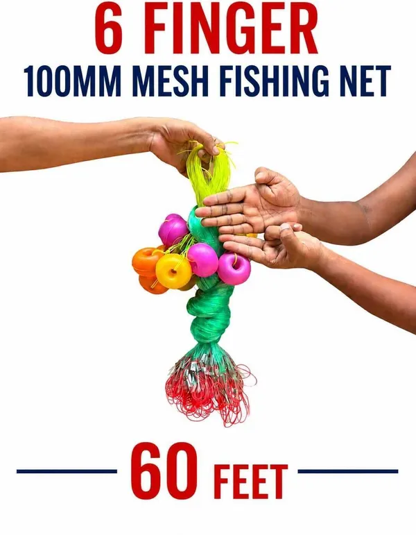 AhmedFishNet_Star_Fishing_Net_6_finger_100mm_Mesh_Size_(100mm_Ball_Net)_Fishing_Net_(Multicolor)