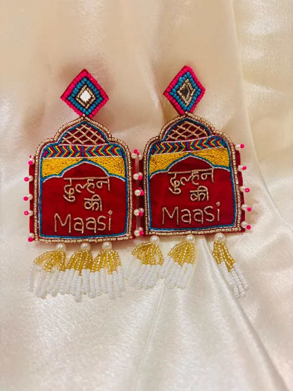 Handmade_Beaded_Earings_Red