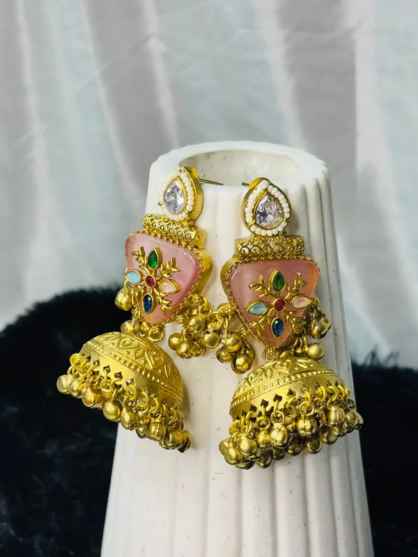 Golden_Kundan_Jhumka_Default_Title