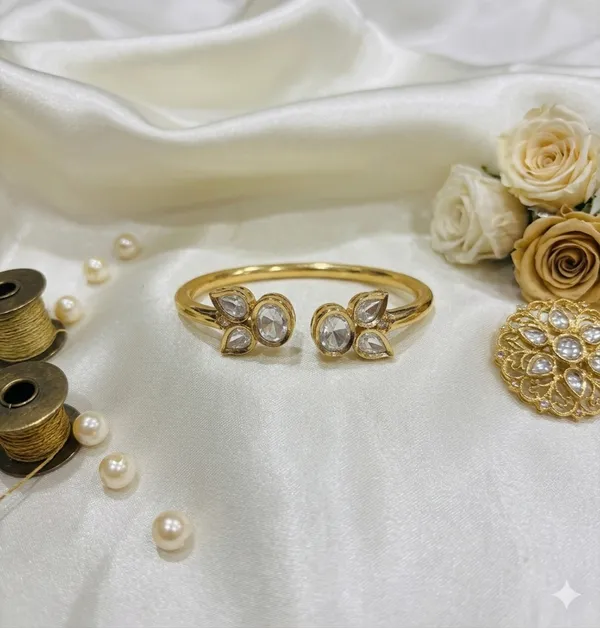 The_Aethelred_Flora_Adjustable_Kada_Collection_White