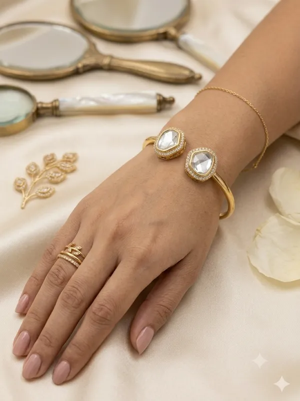 Flora_Open_Kada_Bracelet_White