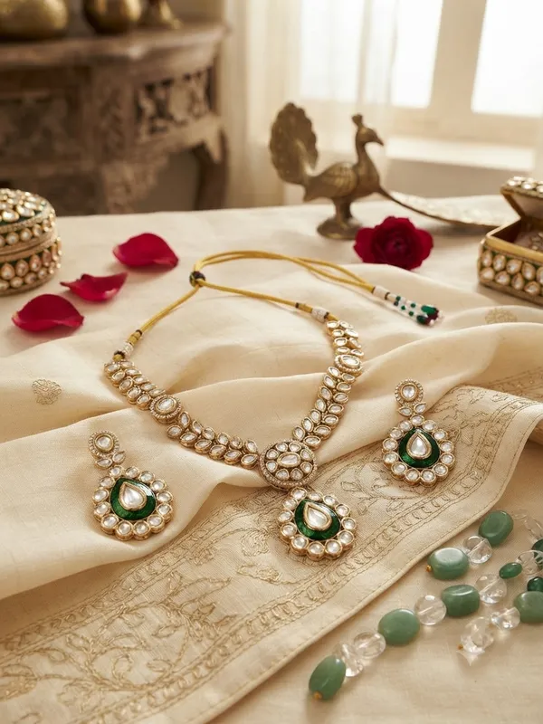 Elegant_Bloom_Kundan_Choker_Set_Red