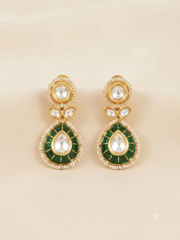 Panna_Pearl_Drop_Kundan_Earrings_Default_Title