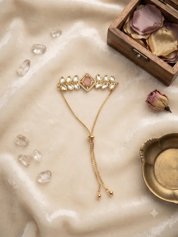 Elite_Kundan_Haathphool_Pink
