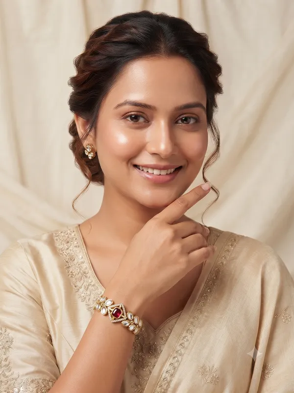 Elite_Kundan_Haathphool_Green