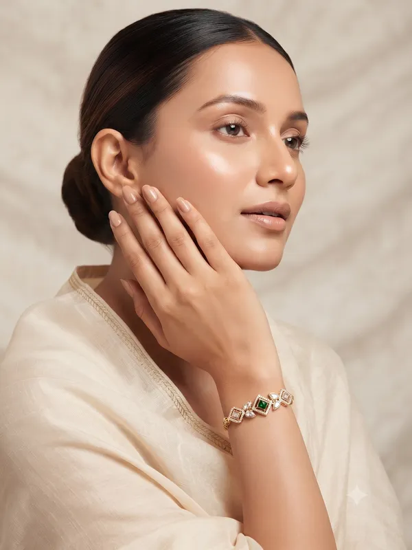 Bloom_Kundan_Haathphool_Green