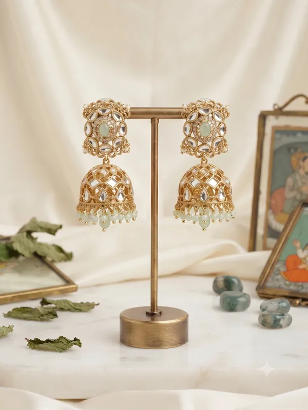 Royal_Jaali_Kundan_Jhumkas_Pink