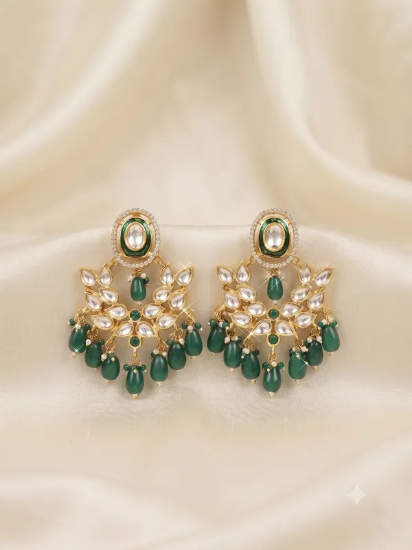 Oasis_Polki_Earrings_Green