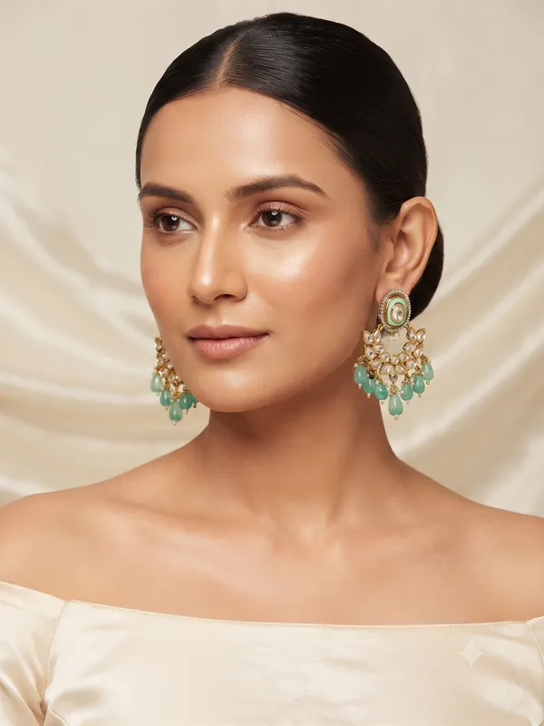 Oasis_Polki_Earrings_Green