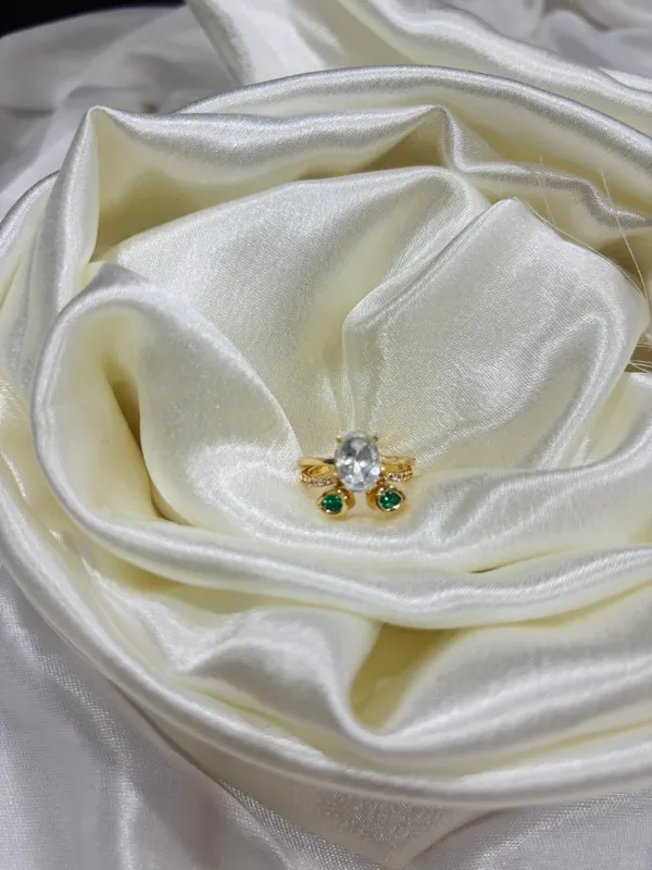 Gold_Oval_Solitaire_Stackable_Ring_Set_With_Ruby_Pink_Green_And_White_Stones_Dark_Pink