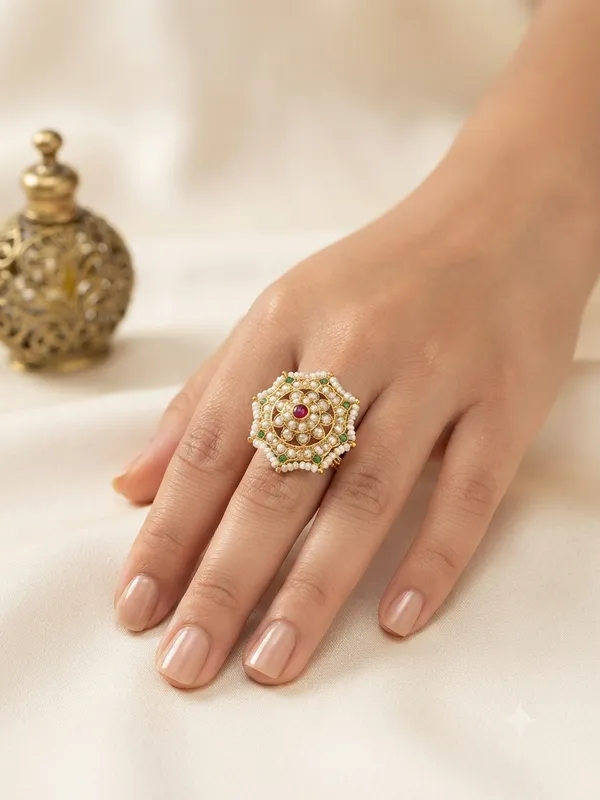 Maharani_Octagonal_Pearl_Statement_Ring_Default_Title