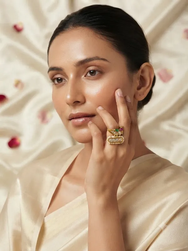 Mayura_Bird_Kundan_Statement_Adjustable_Ring_Default_Title