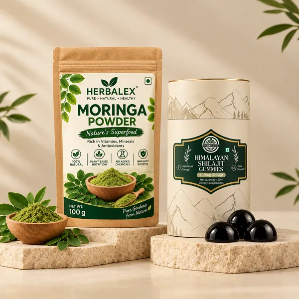 Herbalex_Moringa_Powder_100G_+_Shilajit_Gummy