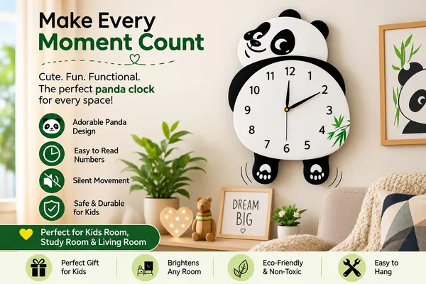 Plastic_Metal_Panda_Pattern_Decorative_Wall_Clock