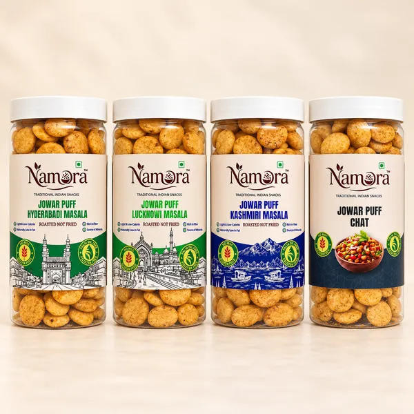 Namora_Jowar_Puff_Hyderabadi_,_Lucknowi_,Kashmiri,Chaat_Masala_Flavour_Pack_Of_4
