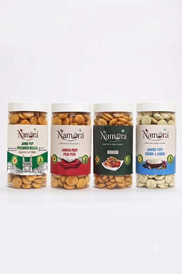 Namora_Jowar_Puff_Hyderabadi_Masala_,_Kimchi_,Peri_Peri,Cream_&_Onion_Flavour_Pack_Of_4