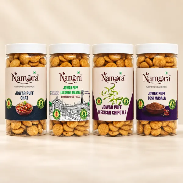 Namora_Jowar_Puff_Desi_Masala_,Mexican_,Lucknowi_&_Chaat_Masala_Snack_Pack_Of_4
