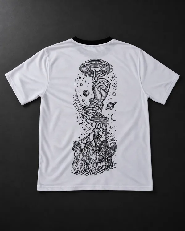 White_Embroidery_Semi_-_Oversized_T-Shirt_for_Women_and_men