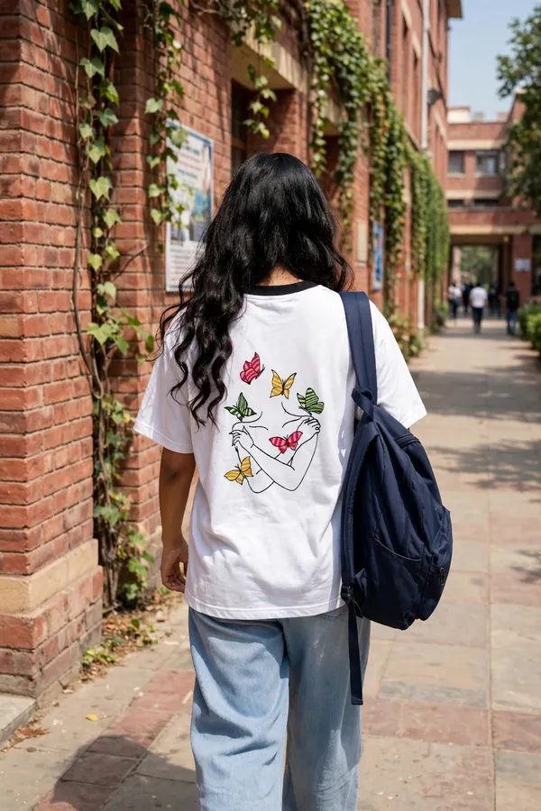 White_Semi_-_Oversized_Fit_Embroidery_T-Shirt_for_Women