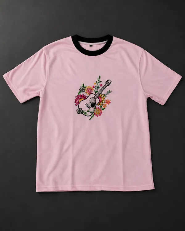 Pink_Embroidery_Semi_-_Oversized_T-Shirt_for_Women