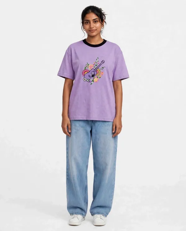 Purple_Embroidery_Semi_-_Oversized_T-Shirt_for_Women