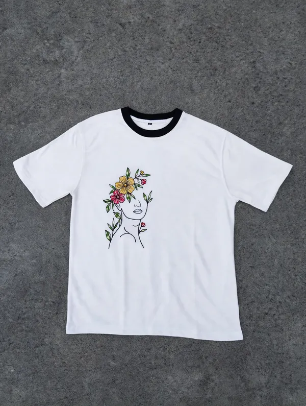 White_Semi_-_Oversized_Fit_Embroidery_T-Shirt_for_Women