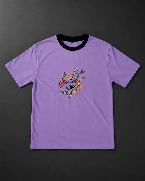 Purple_Embroidery_Semi_-_Oversized_T-Shirt_for_Women