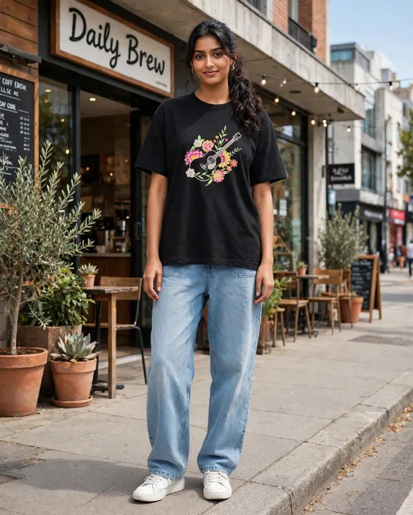 Black_Embroidery_Semi_-_Oversized_T-Shirt_for_Women