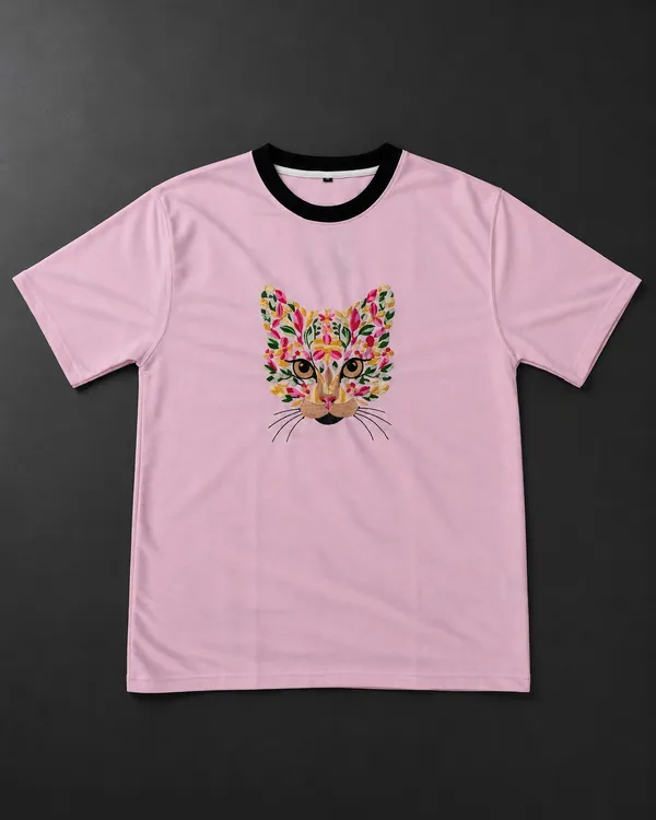 Pink_Embroidery_Semi_-_Oversized_T-Shirt_for_Women