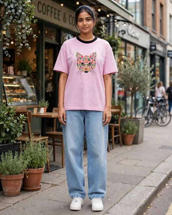 Pink_Embroidery_Semi_-_Oversized_T-Shirt_for_Women
