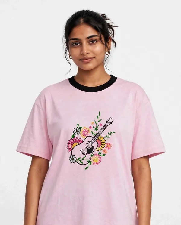 Pink_Embroidery_Semi_-_Oversized_T-Shirt_for_Women
