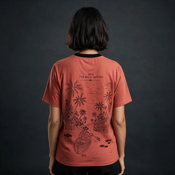 Backwater_Rust_Embroidered_Semi-Oversized_T-Shirt_|_Devkison