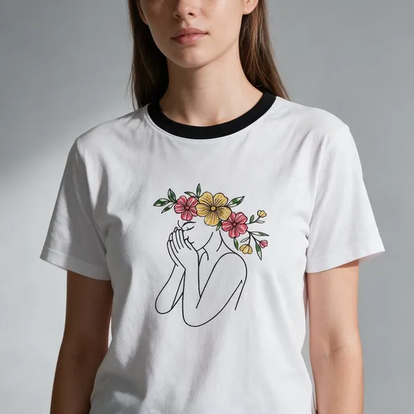 Namaste_White_contrast_Embroidered_Semi-Oversized_T-Shirt_|_Devkison