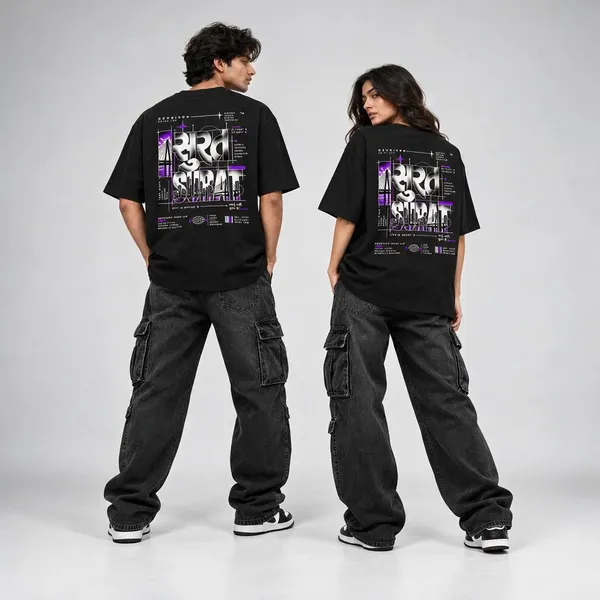 Surat_Black_Graphic_Oversized_T-Shirt_|_Devkison