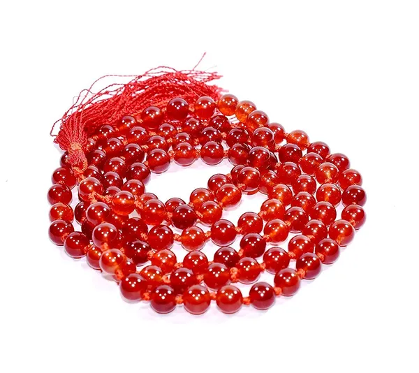 Mm_108_1_109_Beads_Natural_Carnelian_Stone_Mala_Orange