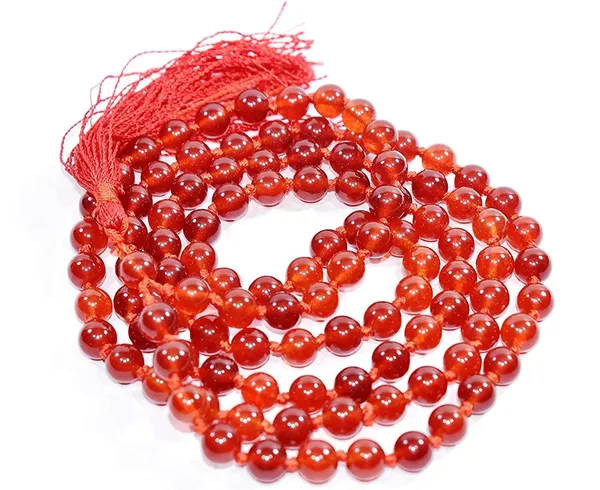 Mm_108_1_109_Beads_Natural_Carnelian_Stone_Mala_Orange
