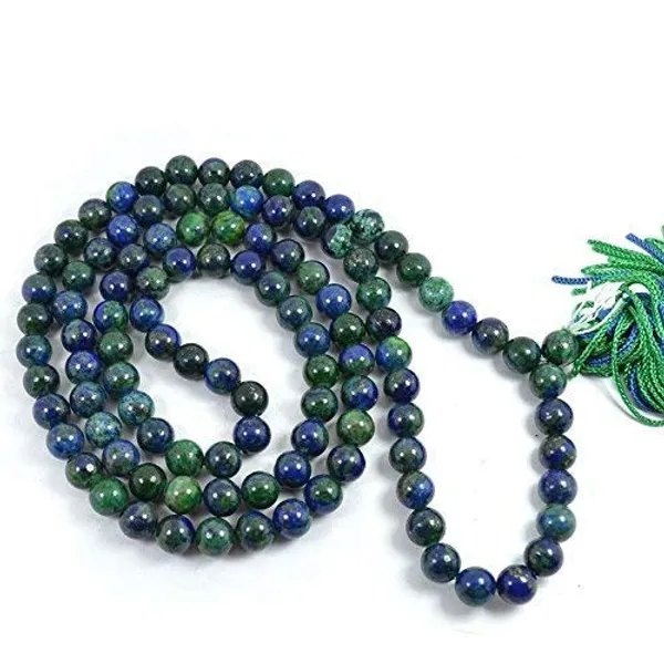 Men_S_And_Women_S_Azurite_108_Round_Bead_Natural_Agate_Stone_Certified_Mala_Blue