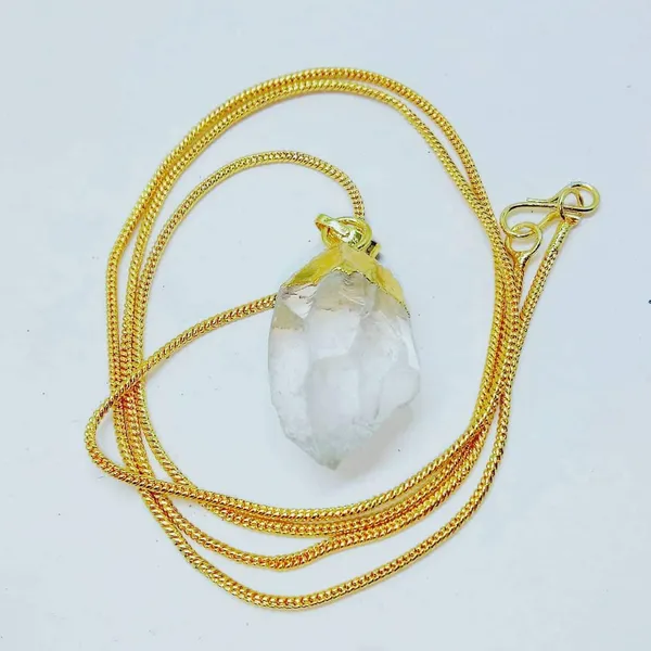 Natural_Herkimer_Diamond_Crystal_Pendant_Certified_43Ct_Herkimer_Diamond_Crystal_Pendant_With_Golden_Chain_Export_Quality_Certified_Herkimer_Diamond