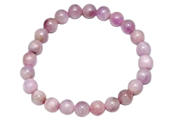 Aaa_Quality_Certified_Kunzite_Stone_Natural_Crystal_8Mm_Pink_Beads_Unisex_Bracelet