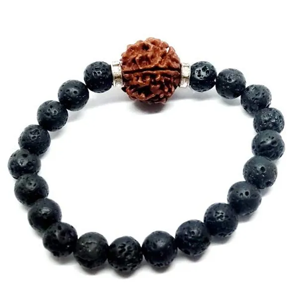 Certified_Lava_Volcano_Stone_Crystal_Bracelet_With_5_Face_Mukhi_Nepal_Rudraksha_Energized_Lava_Bracelet_Aaa_Quality_Certified_Unisex