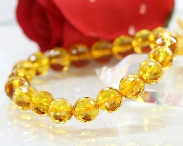 Stone_Citrine_Healing_Bracelet_For_Men_Women_Yellow